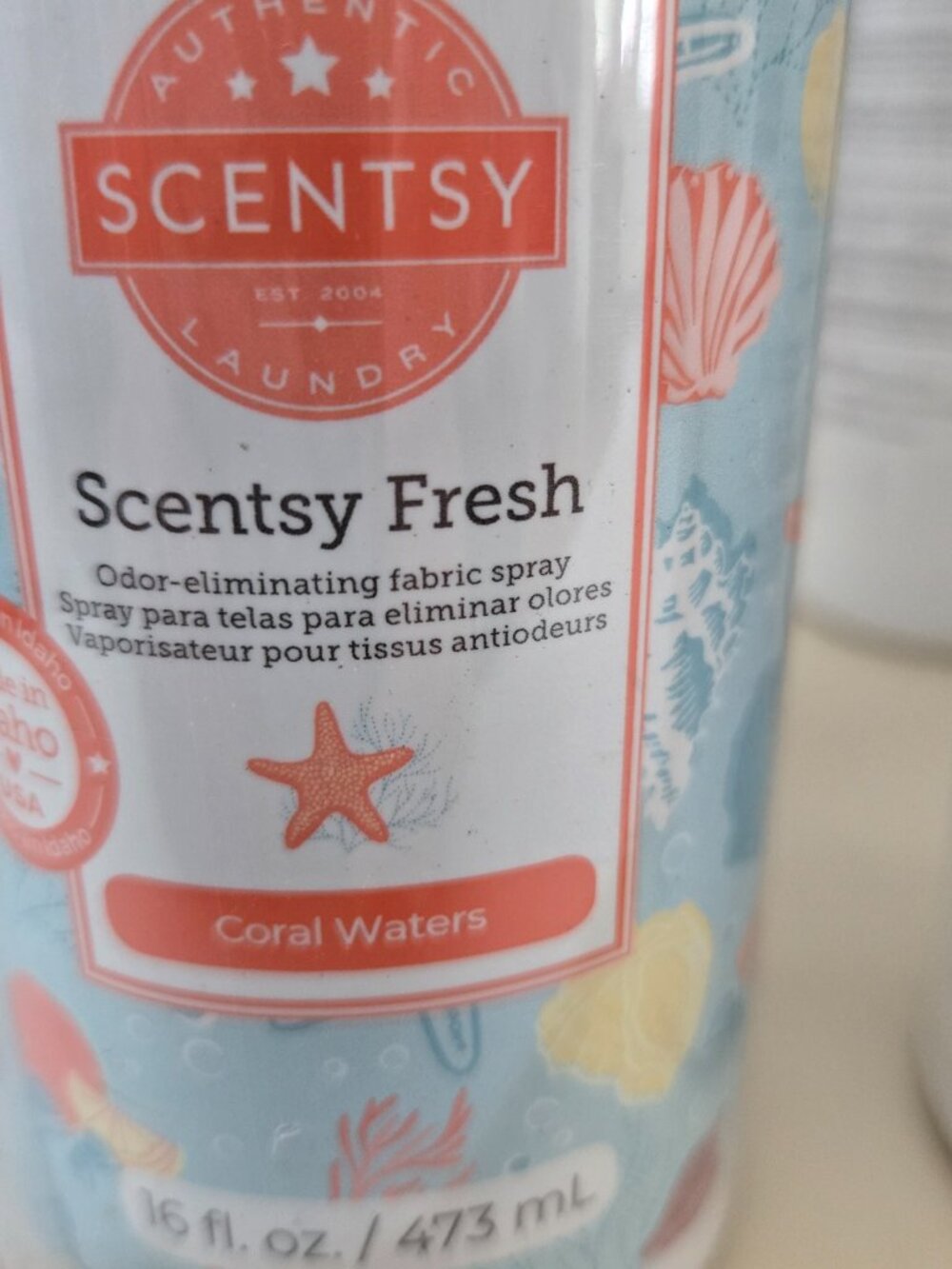 Scentsy Fresh Fabric Spray Coral Waters - Picture 2 of 2